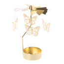 Romantic Candlestick Rotating Spinning  Tea Light Candle Holder Home