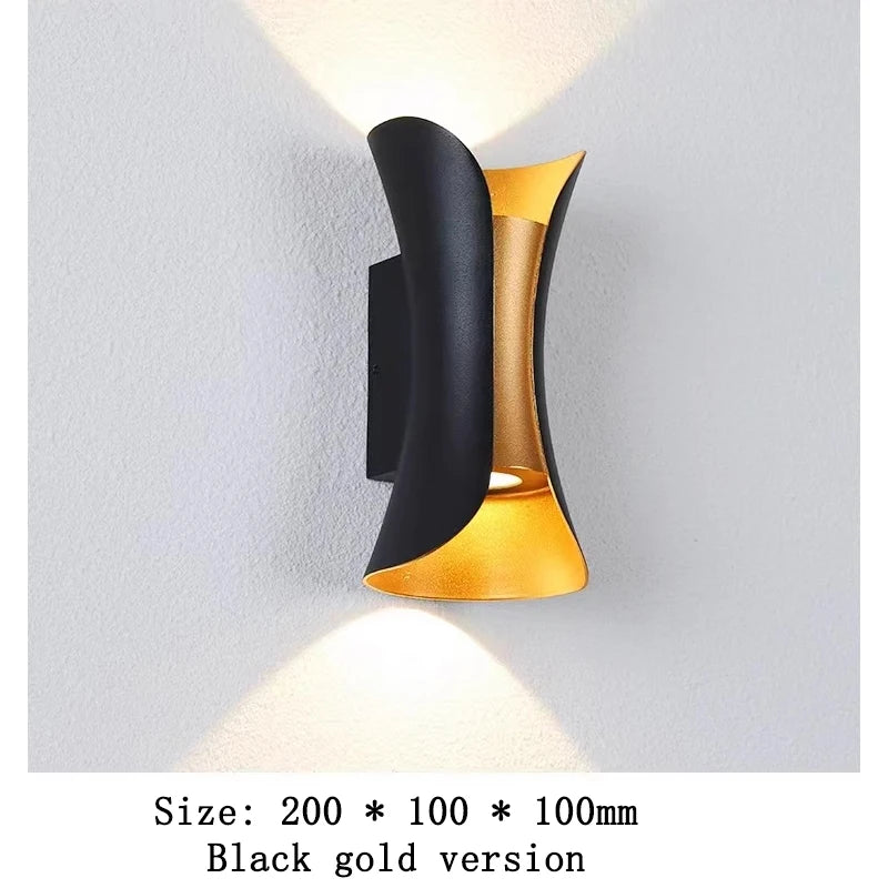 Outdoor wall lamp, waterproof indoor wall lamp, modern and simple courtyard lamp, staircase hotel LED corridor desk lamp