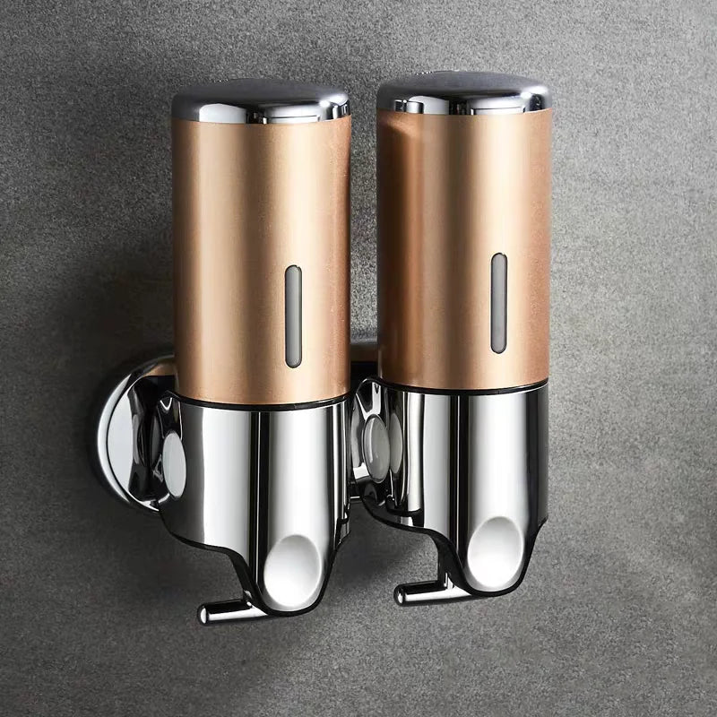 Bathroom Liquid Soap Dispenser Single/double/triple Wall Mount Soap Shampoo Gel Shower Liquid Container for Bathroom Accessories