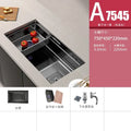Stainless Steel Kitchen Sinks Black Nano Large Single Tank Countertop Basin Home Kitchen Vegetable Sink 304 Thickened Wash Basin