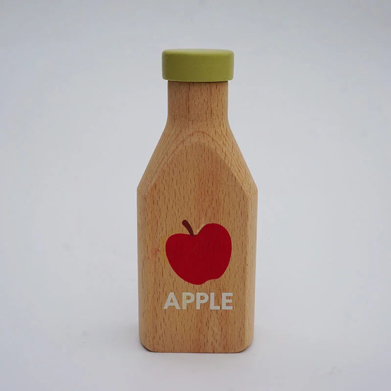 Montessori Kitchen Toys Wooden Kitchen Play House Simulation Play House Condiment Bottles Educational Toy for Children Gift