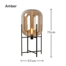 Nordic Minimalist Luxurious Glass Led Floor Lamp Designer Bedroom Bedside Table Light High-end Living Room Decoration Lighting