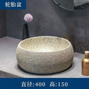 Modern Countertop Basin Vintage Bathroom Sinks Simple Ceramic Oval Washbasins Luxury Square Bathroom Washbasins Kitchen Sink GL