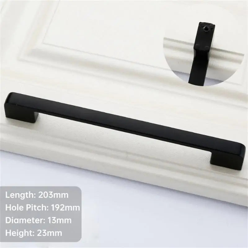 Aluminum Gold Furniture Handle Solid Cabinet Pulls Drawer Knobs Kitchen Door Cupboard Handle Pulls Modern Furniture Hardware