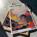 Colourful Yayoi Kusama Mountains and Rivers Poster Vintage Japanese Matte Canvas Material Mural Gallery Bedroom Wall Art