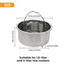 Steamer Insert Steamer Pot 304 Stainless Steel Basket Rice Steamer Pressure Cooker With Steaming Foot Easy To Pick Up