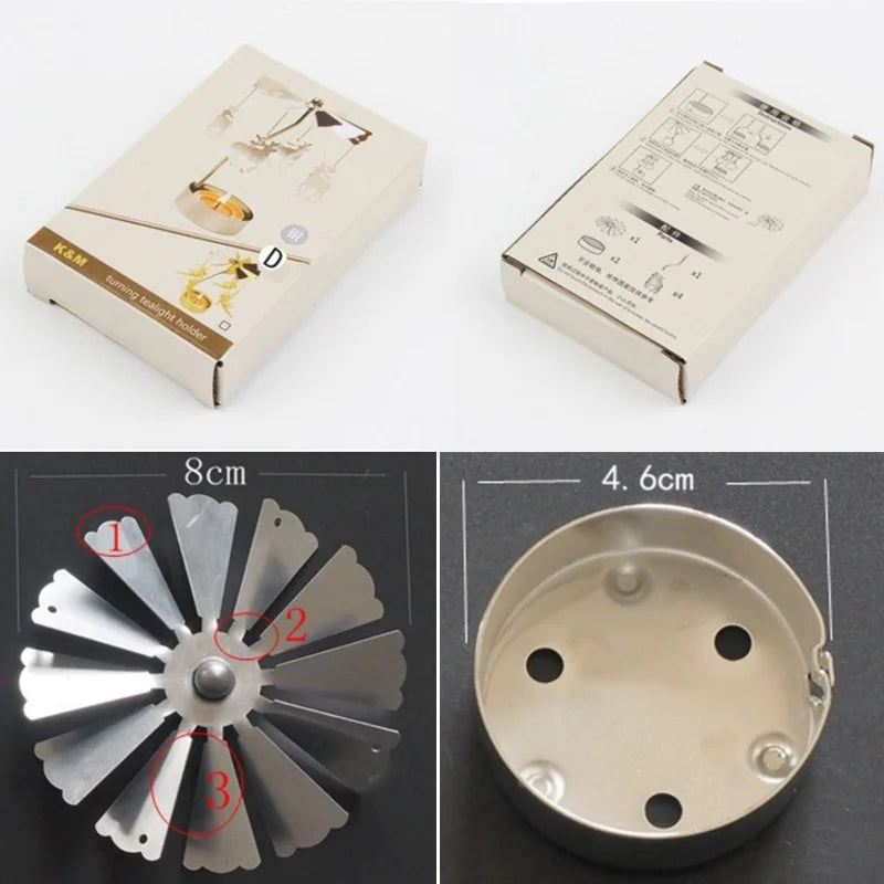 Metal Candlesticks For Candles Modern Room Decor Silver Carousel Candle Tea Light Holder Damper Home Decoration Valentine's Gift