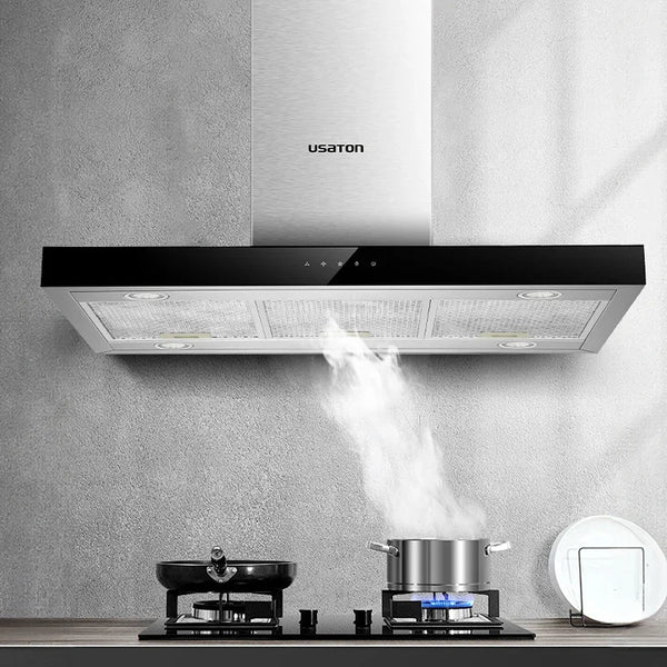 Hot selling various specifications T-shape smart range hoods island cooker hood commercial range hood island