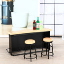 3Pcs/set Dollhouse Miniature Bar Counter Stool Mini Kitchen Furniture Toys