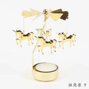 Multi-shape Rotating Candlesticks Snowflake Angel Romantic Tea Party Candle Holder Wedding Christmas Metal Home Decor