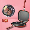 32cm Double-Sided Frying Pan Skillet Grill  Baking Tray Non-Stick Skillet Wok Pan Home Garden Pancake for The Kitchen