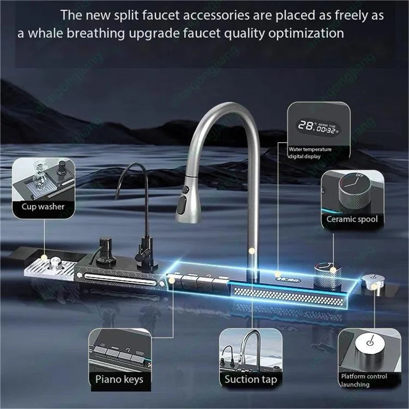 Newest 5MM thickness Home European Standard Built-In Black Nano Undermount Stainless Steel kitchen sink