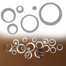 24Pcs Removable Acrylic Round Mirror Wall Stickers DIY Home Decoration 3D Three-dimensional Mirror Wall Sticker Living Room Deco
