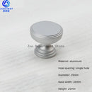 Space Aluminum Single Hole Handle Modern Wardrobe Drawer Round Knob Silver/black/gold Kitchen Cabinet Furniture Small Handle