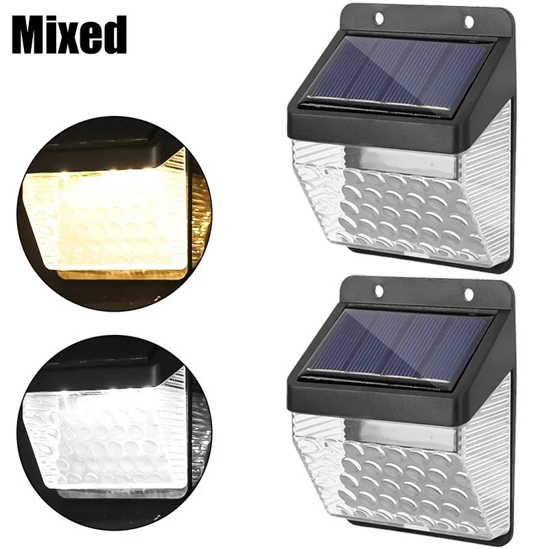 LED Solar Wall Lamps Outdoor Motion Sensor Solar Lights Garden Street Lighting Solar Lamp Waterproof Decor Security Wall Lights