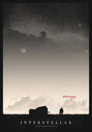 Sci-fi movie interstellar movie poster canvas painting universe planet wall art picture modern room home decoration