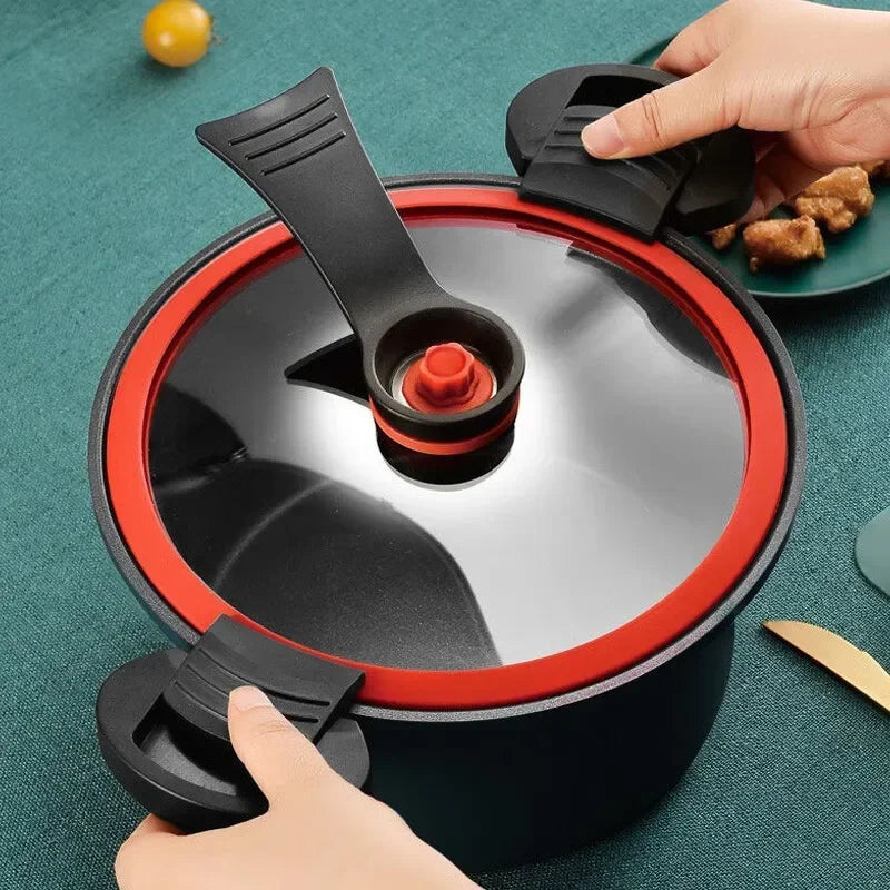 3.5L Slow Stewed Soup Pot，Rice Cooker，Micro Pressure Cooker Stew Pot，Gas Stove Non-Stick Cooking Pots，Pressure Cooker