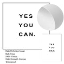 Yes You Can Motivational Phrase Poster And Print Minimalist Quotes Poster Canvas Black White Wall Art Picture Nordic Home Decor