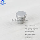 Space Aluminum Single Hole Handle Modern Wardrobe Drawer Round Knob Silver/black/gold Kitchen Cabinet Furniture Small Handle