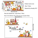 Bees Butterflies Kitchen Wall Sticker Home Room Decoration Poster Bedroom Adhesive Wallpaper Wall Furniture House Interior Decor