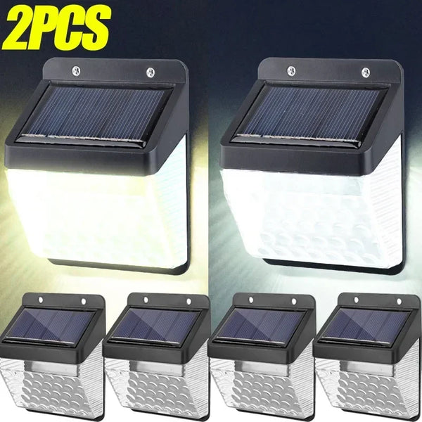 LED Solar Wall Lamps Outdoor Motion Sensor Solar Lights Garden Street Lighting Solar Lamp Waterproof Decor Security Wall Lights