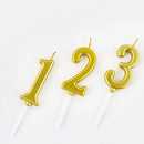 New Gold Digital Candle Birthday Number Cake Candle Drop Ship 0 1 2 3 4 5 6 7 8 9 Cake Girls Boys Baby Party Supplies Decoration