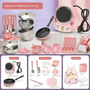 New Funny Kitchen Toys Girl  Can Cook  Mini Kitchen Items Real Cooked Family Toy Set Birthday Gift Girl Toys Kitchen Accessories
