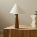 Japanese Wabi-sabi Floor Lamps Retro Natural Wood Fabric Lampshade Teahouse Bedroom Bedside Parlor Sofa Study LED Standing Light