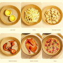 30/50/100pcs Air Fryer Disposable Paper Liner Non-Stick Mat Steamer Round Paper Baking Mats Kitchen Baking AirFryer Tools