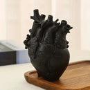 New Simulation Heart Shape Resin Vase 4 Colors Heart-shaped Arrangement Potted Plant Suitable For Home Study Office Ornament
