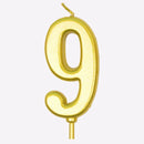 New Gold Digital Candle Birthday Number Cake Candle Drop Ship 0 1 2 3 4 5 6 7 8 9 Cake Girls Boys Baby Party Supplies Decoration