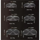 1PC 304 Stainless Steel Steam Rack Inside Rice Cooker Steam Rack Steamed Steamed Bread Rack Household Tall Steaming Tray