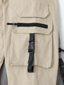 Spring and Autumn men ebay casual multi-pocket slim foot overalls Fashion high street anti-wrinkle outdoor sports trend pants