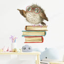 Owl Bird Love Learning Book Wall Decor Removable Library Furniture Decoration Reading Wall Stickers Room Wallpaper For Kid Decor