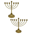 Candlestick Jewish Holder Hanukkah Decoration Menorah for Desk Living Room