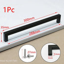 Square Furniture Hardware Black Cabinet Handle Stainless Steel Kitchen Door Knobs Cupboard Wardrobe Drawer Pulls