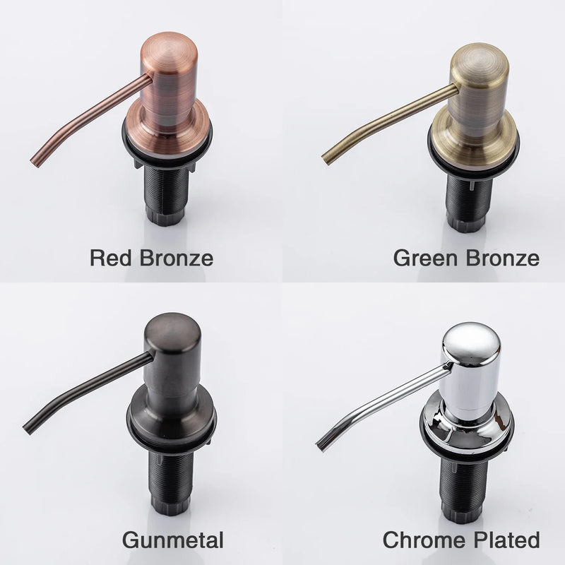 Kitchen Soap Dispensers 500ml Build in Dispenser Soap For Kitchen Bathroom Accessories Stainless Steel Pump Liquid PE Bottle