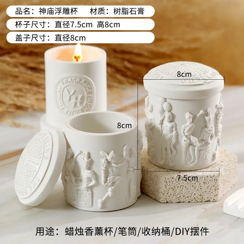 Norway Swedish Aromatherapy Candle Holder Wholesale Resin Ceramic Cup Fragrance Handmade DIY Home Decoration Ornament Wedding