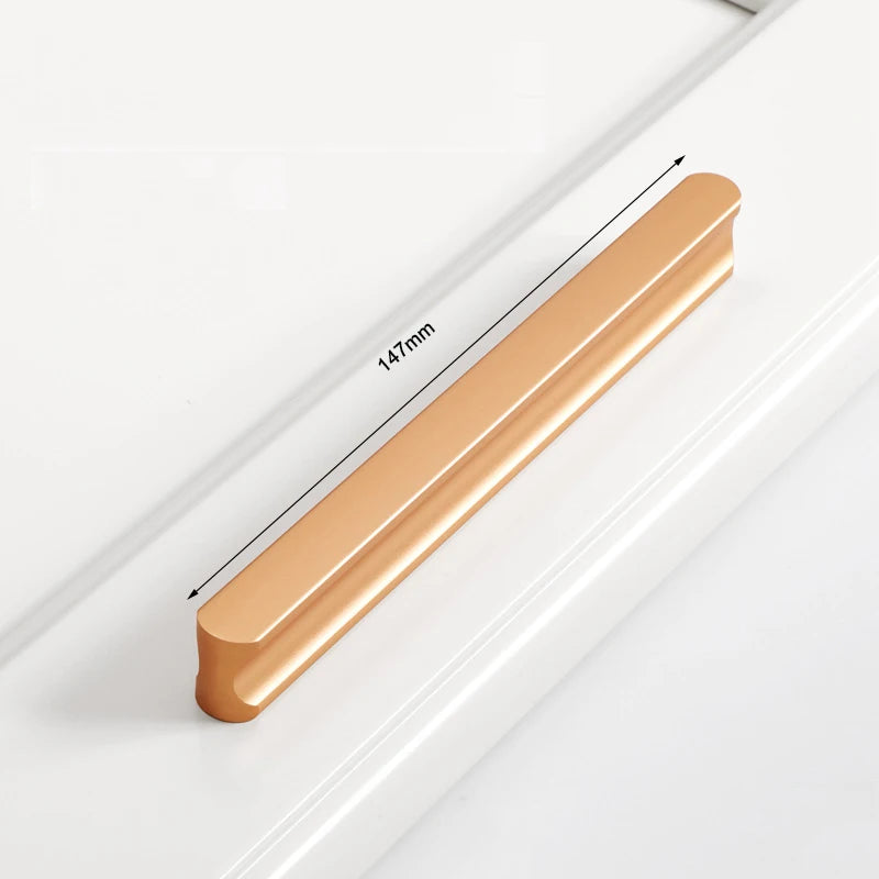 Furniture Drawer Pulls Aluminum Alloy Long Wardrobe Kitchen Cabinet Door Knobs Nordic Shoe Cupboards Cabinet Handles Hardware