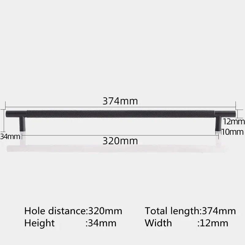 KK&FING Round Rod Knurled Carved Aluminum Alloy Furniture Door Handles Cabinet Drawer Knobs Bedroom Wardrobe Door Pulls Hardware