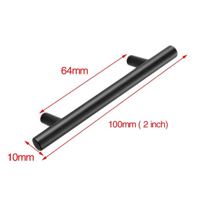 Stainless Steel Straight Cupboard Handles Knobs Brushed Black Gold Kitchen Door Handles Cabinet Pull Furniture Handle