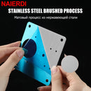 NAIERDI Stainless Steel Hinge Repair Plate Furniture Cabinet Door Panel Connection Plastic Repair Plate Hardware Accessories