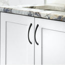 Curved Handles Wardrobe Cabinet Pull Handles Drawer Knobs Zinc Alloy Cupboard Door Handle Furniture Fitting Home Hardware