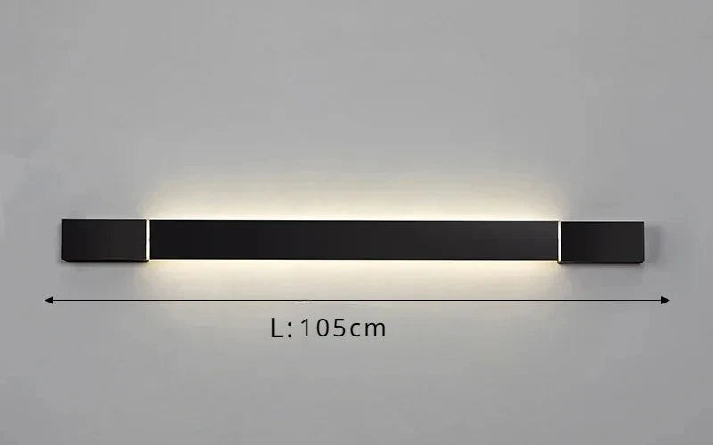 Modern Minimalism Design Wall Lamps Nordic Aluminum Long Rotatable Led Lights Indoor Living Room Restaurant Bedroom Home Fixture