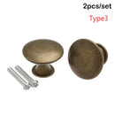 2Pcs Round Shape Wardrobe Pulls Drawer Knob Cabinet Pulls Kitchen Cupboard Door Handle Practical Furniture Fittings Hardware