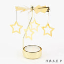 Multi-shape Rotating Candlesticks Snowflake Angel Romantic Tea Party Candle Holder Wedding Christmas Metal Home Decor