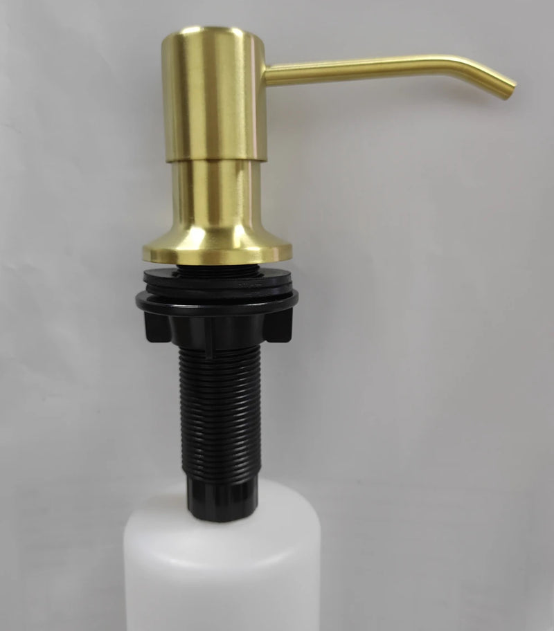 8 Colors Countertop Stainless Steel Kitchen Sink Brushed Gold Liquid Soap Dispenser Large Capacity Liquid Detergent Pump Bottle