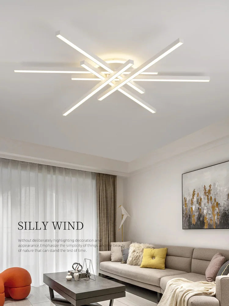 2024 new ceiling lamp Nordic modern LED lamp living room dining room bedroom lights ceiling chandelier