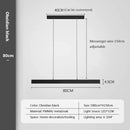 Modern LED Pendant Light For Living Dining Room Restaurant Office Long Simple Chandelier Home Deco Lighting Fixture Hanging Lamp