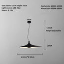 Italian Postmodern Irregular Nordic LED Chandelier for Living Dining Room Bedroom Exhibition Hanging Lamp Black Decor Lights